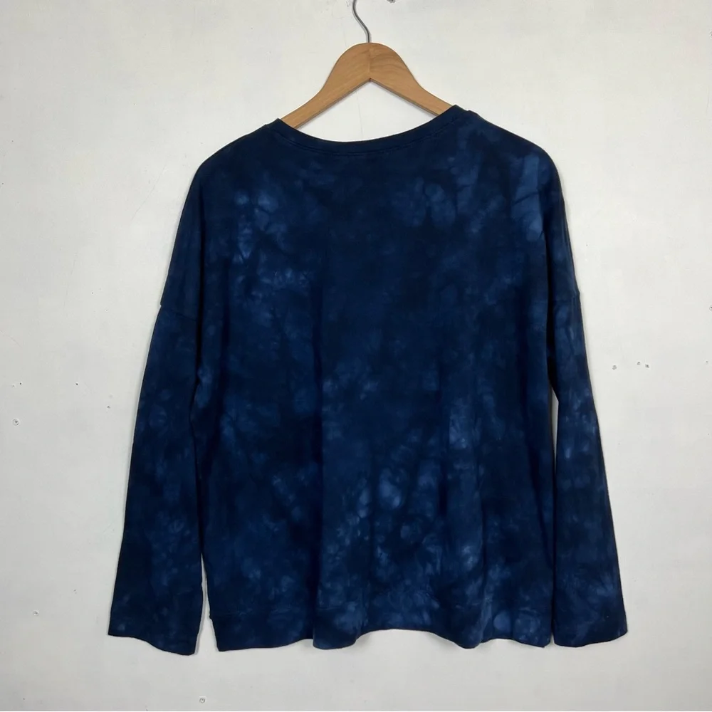 NWT Time And Tru Oversized Dark Navy Tye Dye T - Shirt / Pullover Sz M - Picture 6 of 15